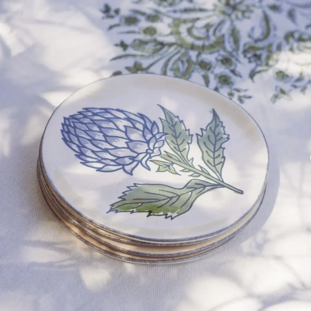 Assiettes au quotidien - Handmade Cake plates | Set of 4 - ROZABLUE