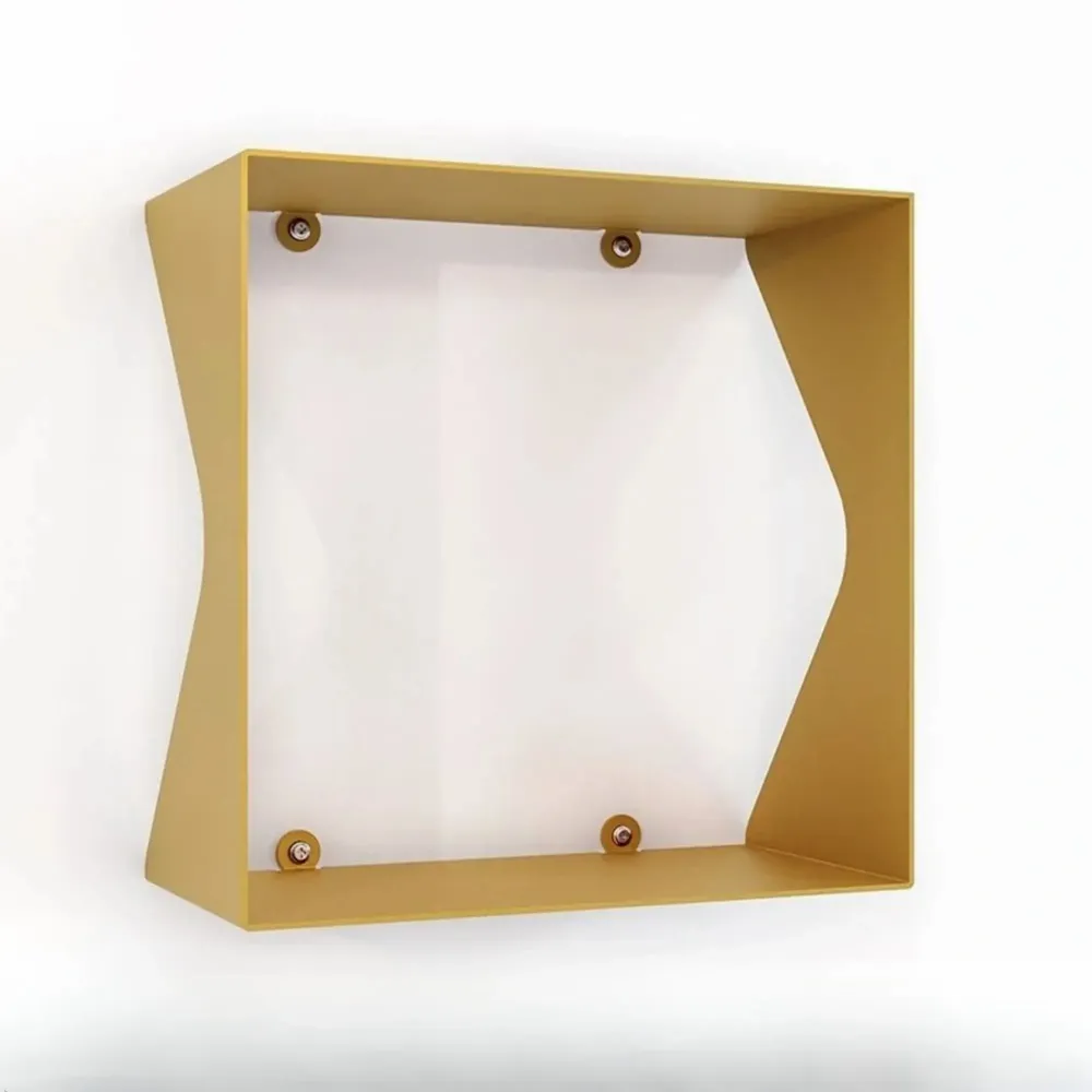 Decorative objects - AGATE cubic steel wall shelf - DECO-GEM