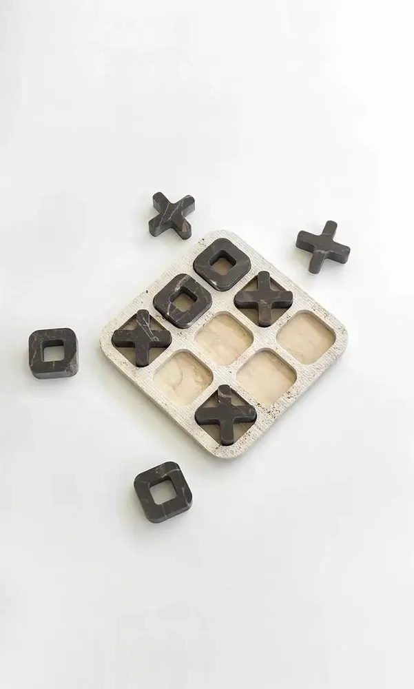 Decorative objects - Tic Tac Toe Marble Edition - PISTORE MARMI