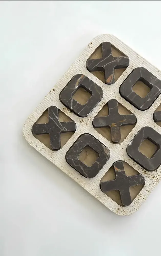 Decorative objects - Tic Tac Toe Marble Edition - PISTORE MARMI