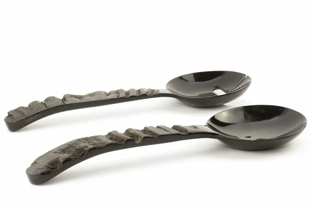 Kitchen utensils - Small cutlery with raw horn handle - L INDOCHINEUR X RIVÊT