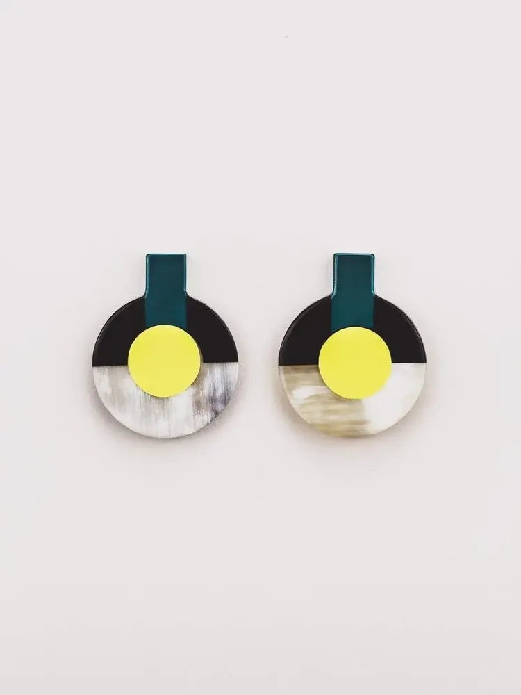 Bijoux - Boucles d'oreilles Vestibule - Tiges - Motif - L INDOCHINEUR X RIVÊT