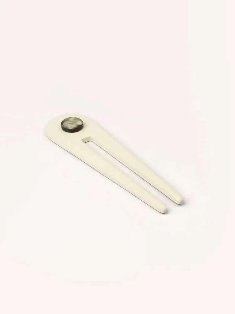 Hair accessories - Double hairpin in African black horn and lacquer - L INDOCHINEUR X RIVÊT