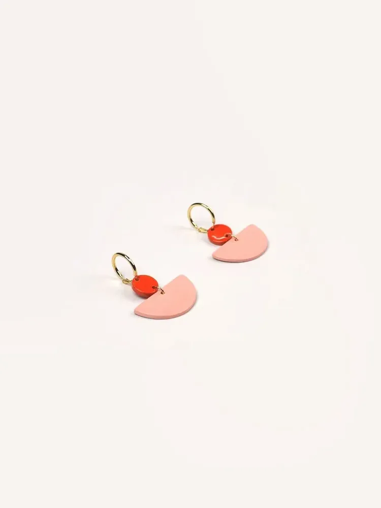 Jewelry - Hoop earrings in lacquered horn - Gold hooks - Multicolour - L INDOCHINEUR X RIVÊT