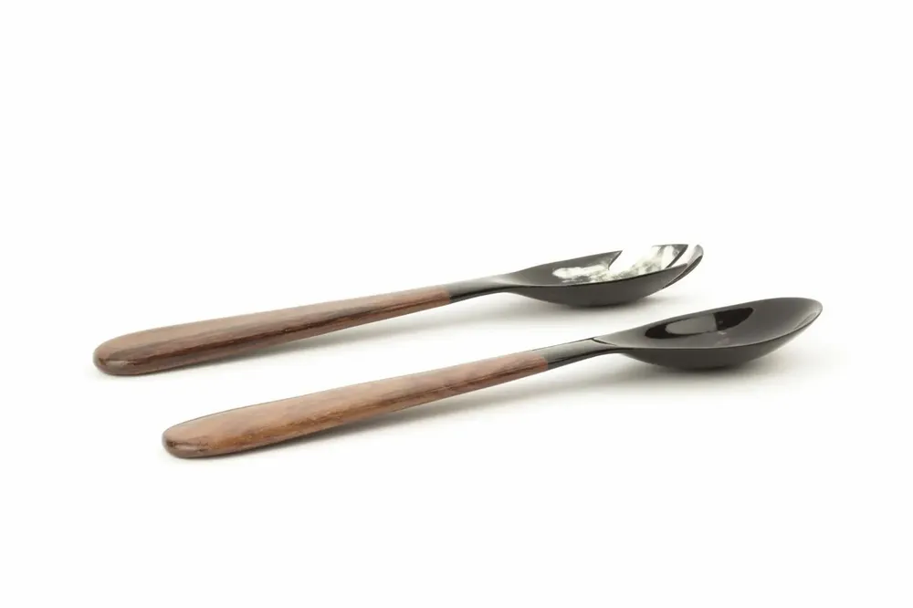 Cutlery set - Large horn and wood cutlery - L INDOCHINEUR X RIVÊT