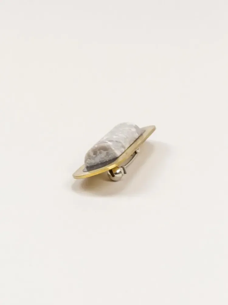 Broches - Broche Laiton pierre - L INDOCHINEUR X RIVÊT