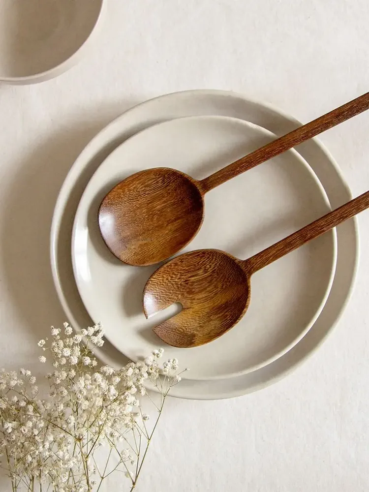 Cutlery set - Small Tapioca salad servers - L INDOCHINEUR X RIVÊT