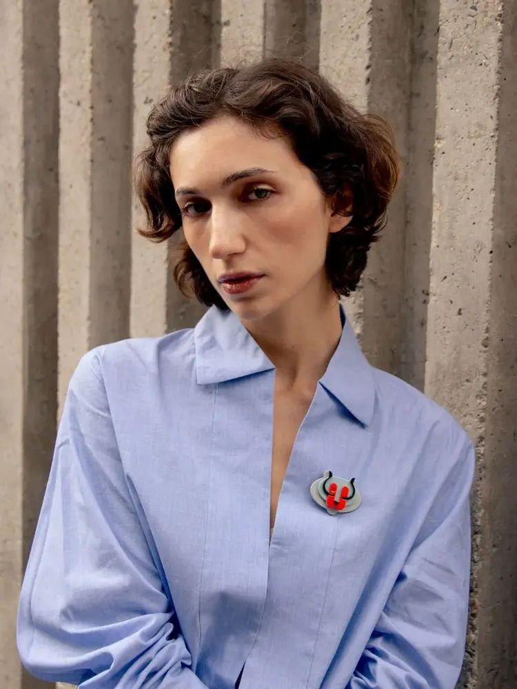 Brooches - Lacquered horn Tiger brooch - L INDOCHINEUR X RIVÊT