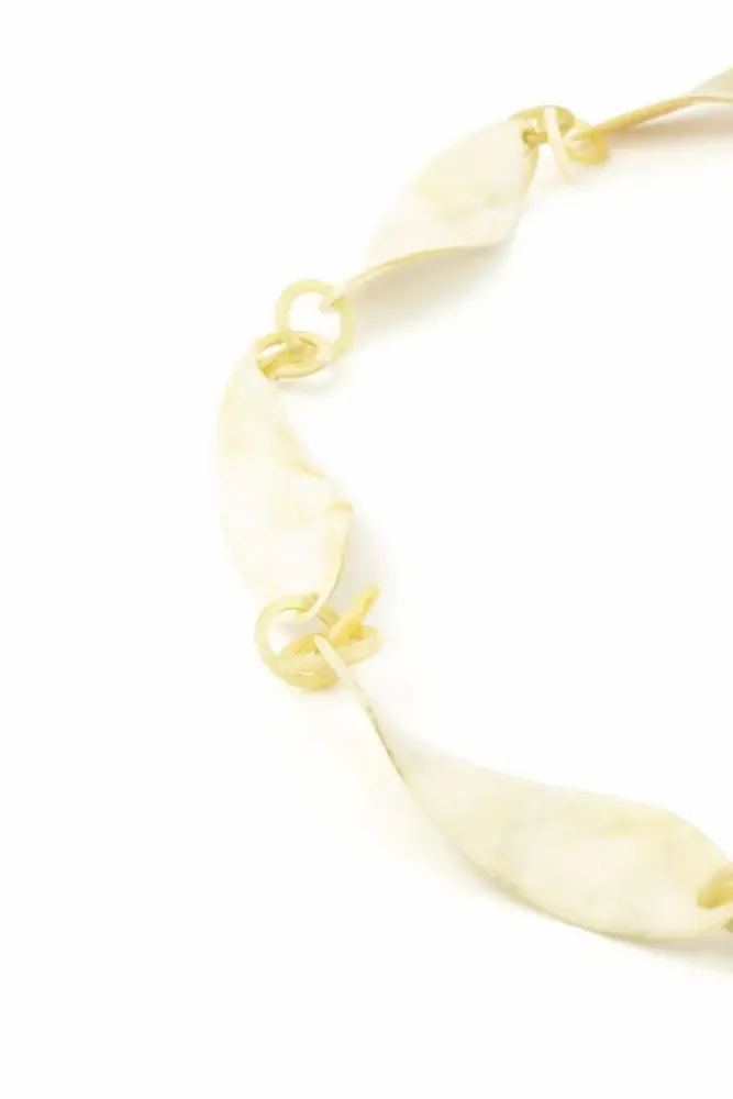 Bijoux - Sautoir torsades en corne blonde - L INDOCHINEUR X RIVÊT