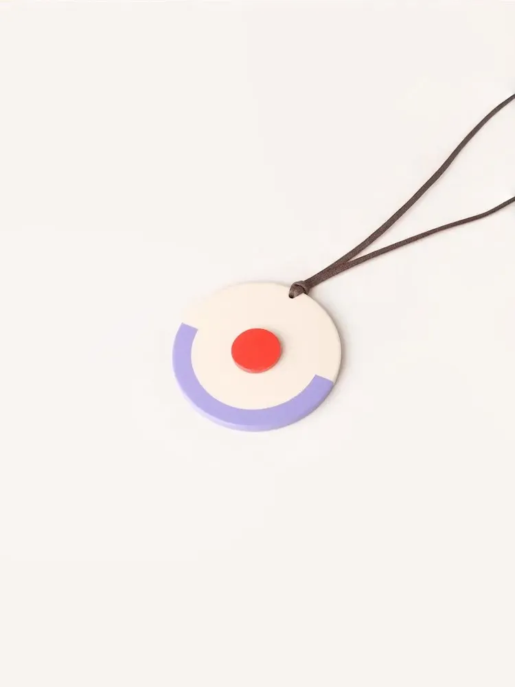 Jewelry - Pendant in horn and tricolour lacquer - L INDOCHINEUR X RIVÊT