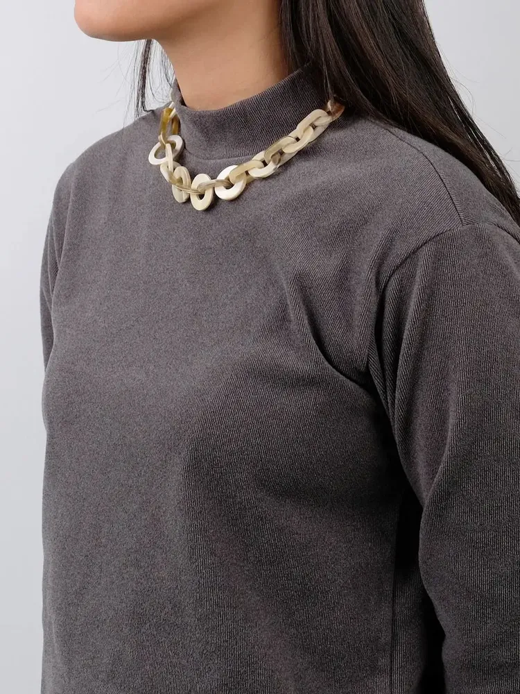 Jewelry - Short necklace in blond horn - L INDOCHINEUR X RIVÊT