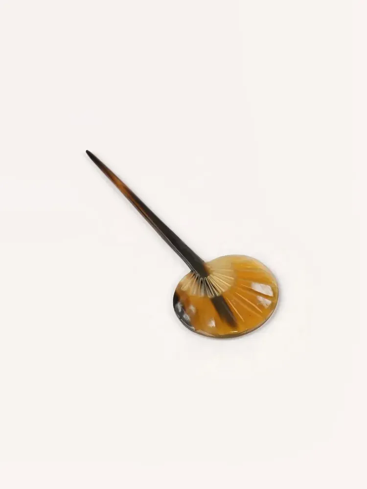 Accessoires cheveux - Pique àcheveux éventail en corne blonde - L INDOCHINEUR X RIVÊT