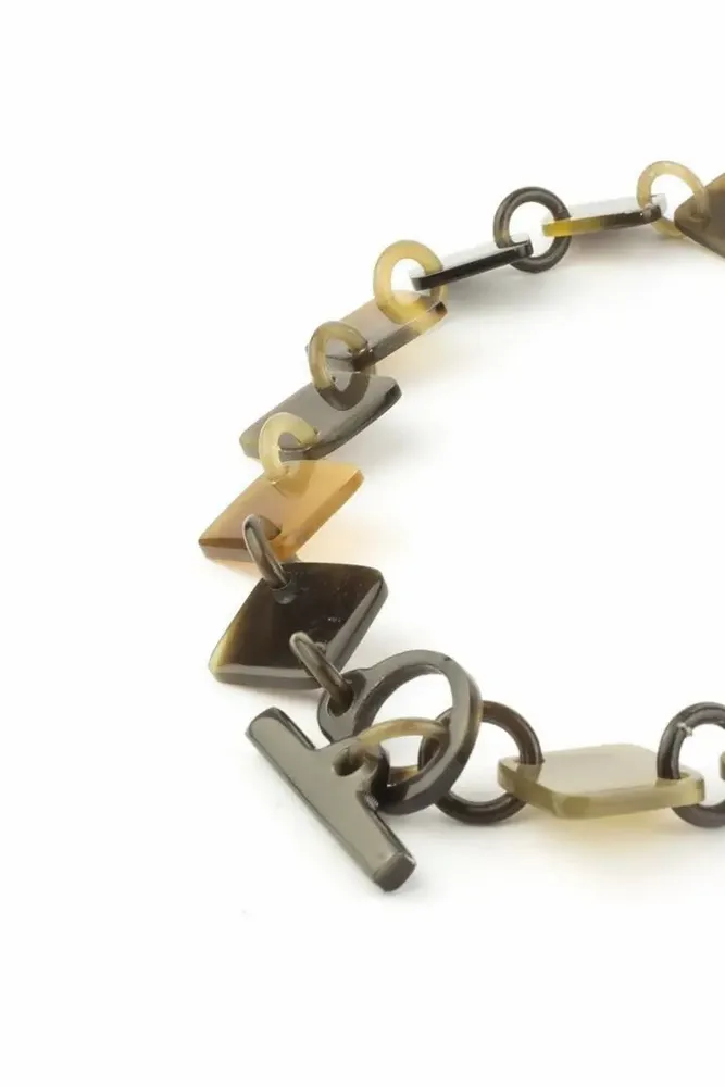 Jewelry - Square pastilles short necklace in hoof - L INDOCHINEUR X RIVÊT