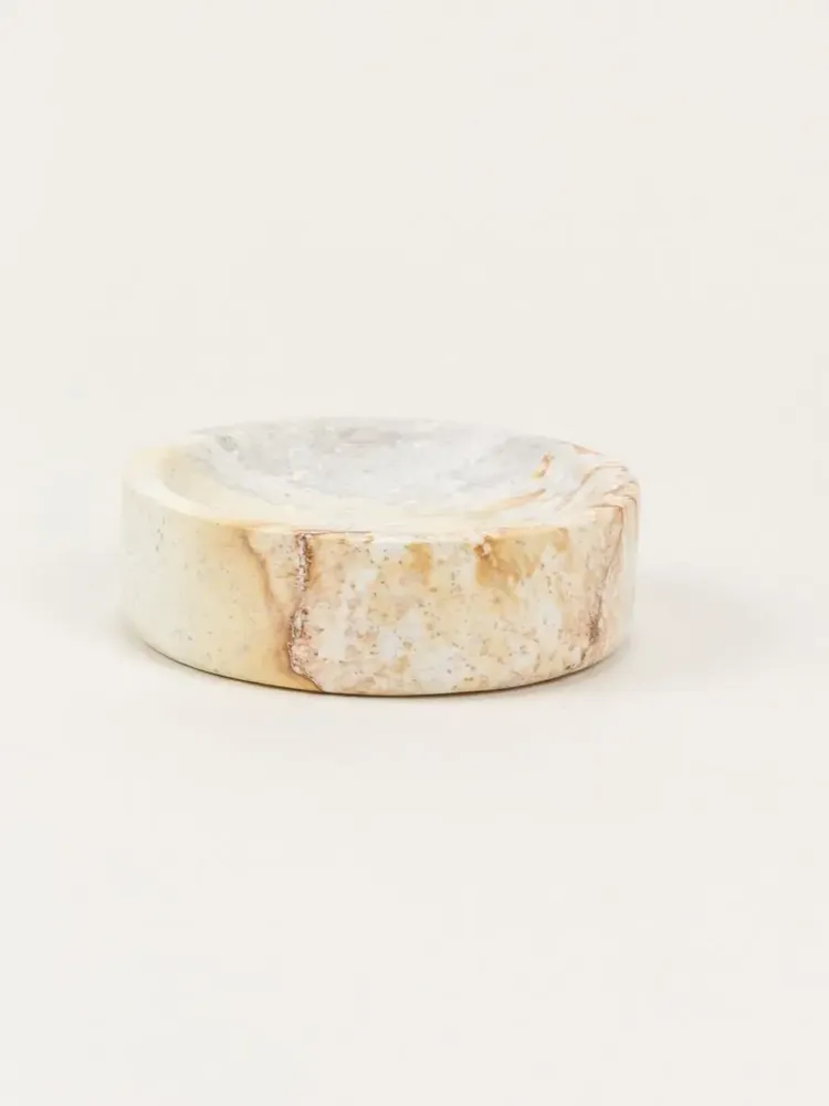 Ustensiles de cuisine - Petite soucoupe bords droits en pierre naturelle - L INDOCHINEUR X RIVÊT
