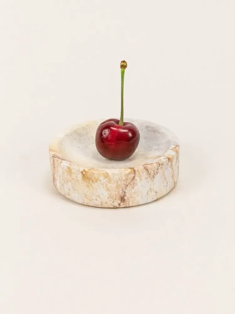 Ustensiles de cuisine - Petite soucoupe bords droits en pierre naturelle - L INDOCHINEUR X RIVÊT