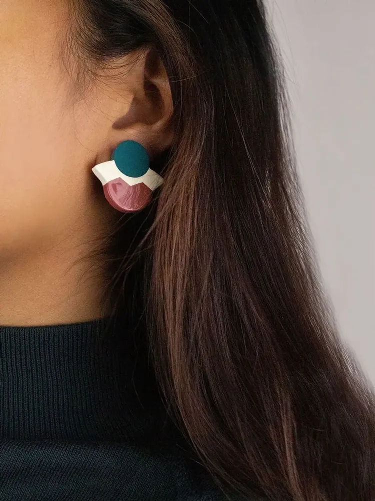 Jewelry - Cnossos clip-on earrings - Clips - Pattern - L INDOCHINEUR X RIVÊT