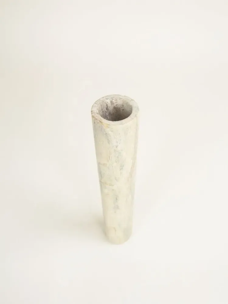 Vases - Narrow cylindrical soliflore vase in natural stone - L INDOCHINEUR X RIVÊT