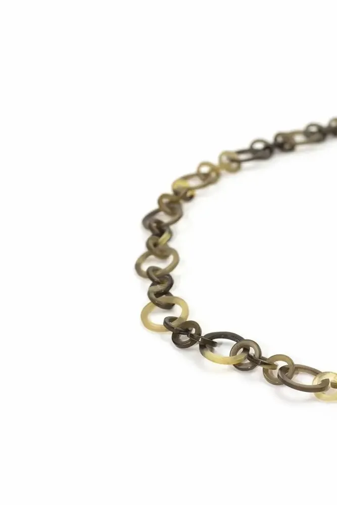 Jewelry - Long necklace, flat and round rings, in hoof - L INDOCHINEUR X RIVÊT