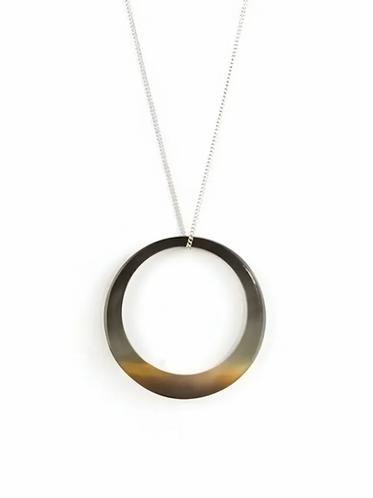Bijoux - Pendentif chaîne anneau fin en sabot - L INDOCHINEUR X RIVÊT