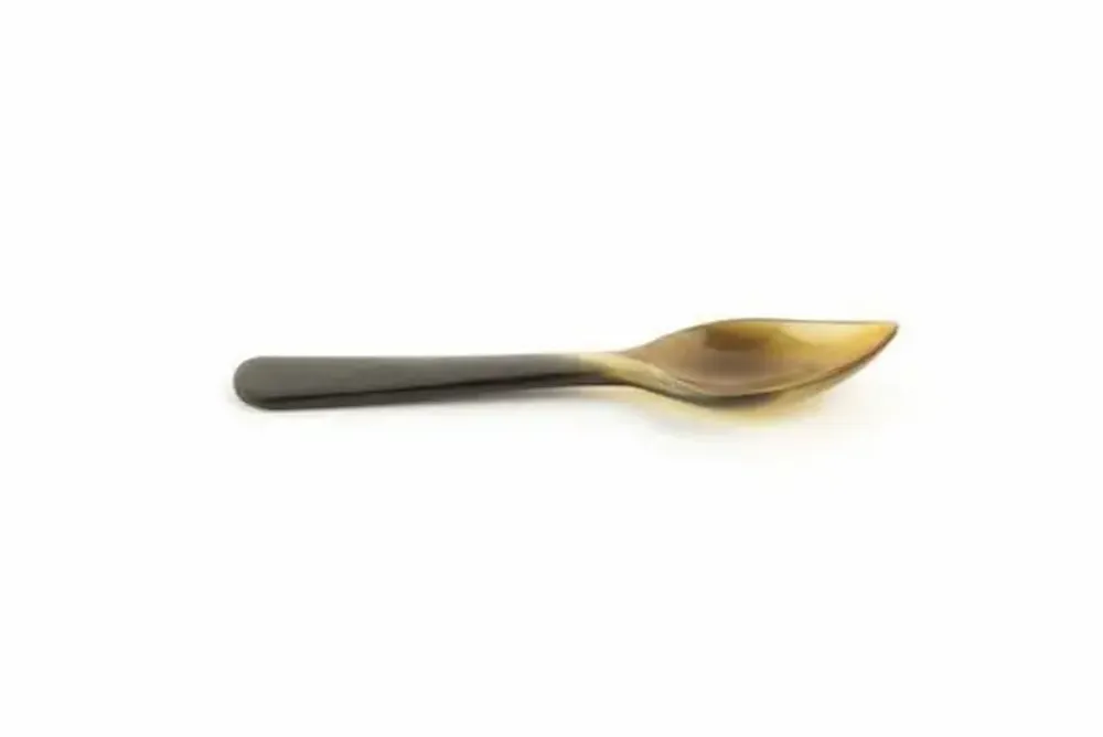 Couverts de service - Set de 6 petites cuillères feuille en sabot - L INDOCHINEUR X RIVÊT