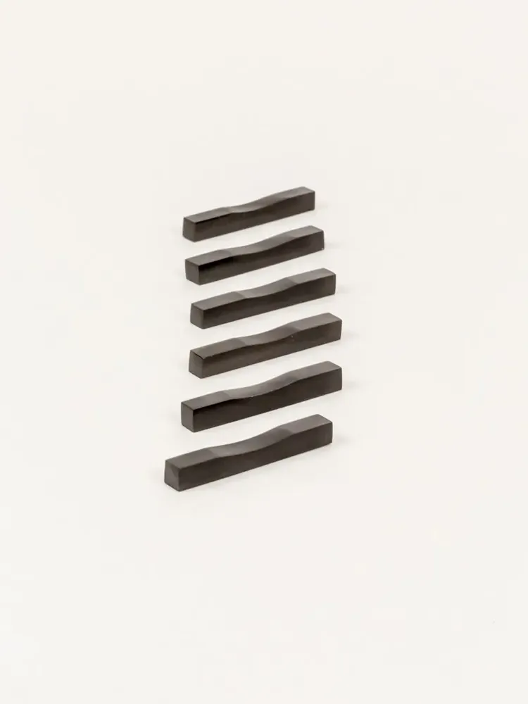 Cutlery set - Set of 6 knife and chopstick holders in black buffalo horn - L INDOCHINEUR X RIVÊT