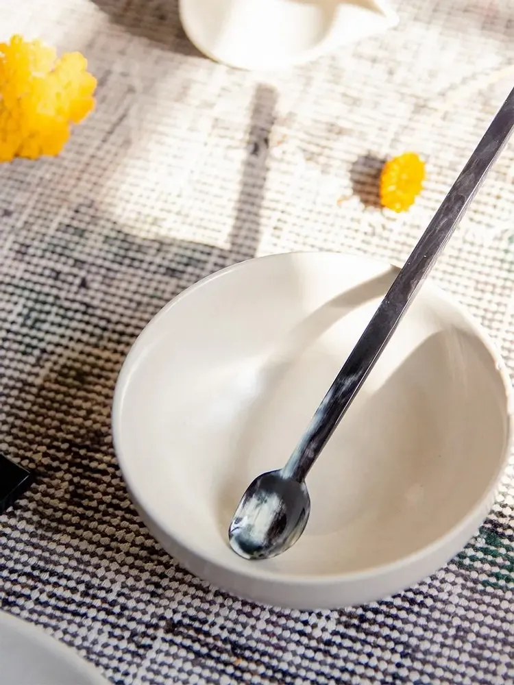 Couverts de service - Cuillère à confiture en corne noire africaine - L INDOCHINEUR X RIVÊT