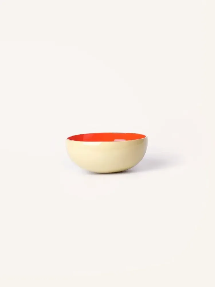 Bowls - Coconut bowl in orange and sand lacquer - L INDOCHINEUR X RIVÊT