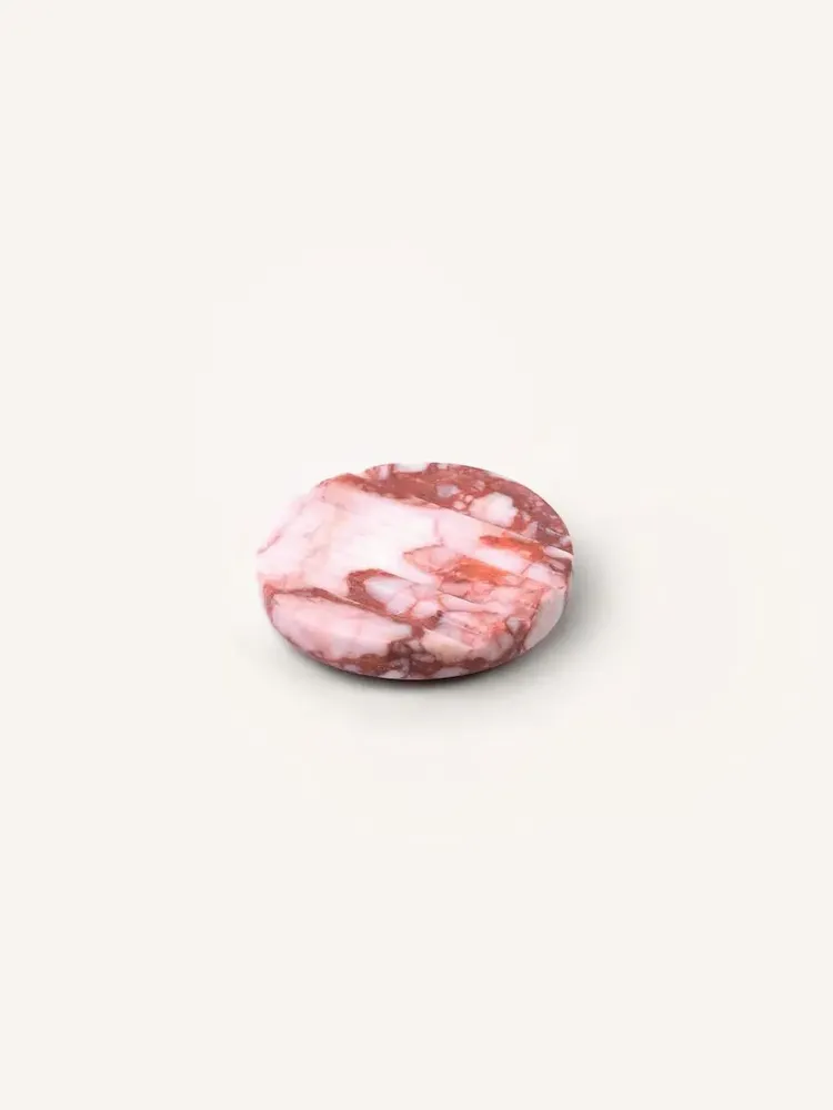 Soap dishes - Little Bear soap dish in red and white marble - L INDOCHINEUR X RIVÊT