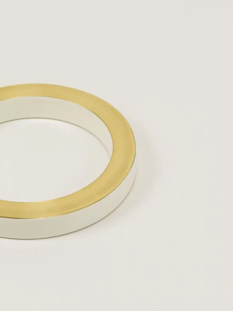 Bracelets - Brass bracelet with ivory lacquer, size S - size M - L INDOCHINEUR X RIVÊT