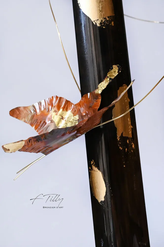 Decorative objects - Old bronze BUTTERFLY VEILLEUR candle holder - FRÉDÉRIQUE TILLY