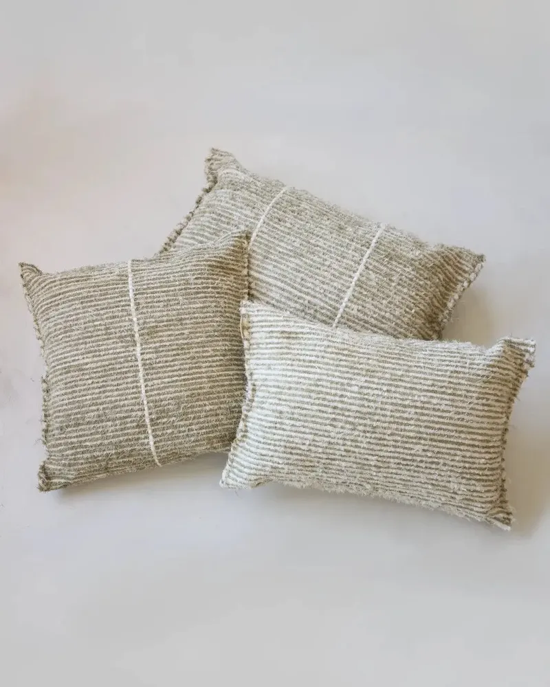 Cushions - TARIFA - 100% cotton cushion Chanvre – Square 50×50 - MASAME