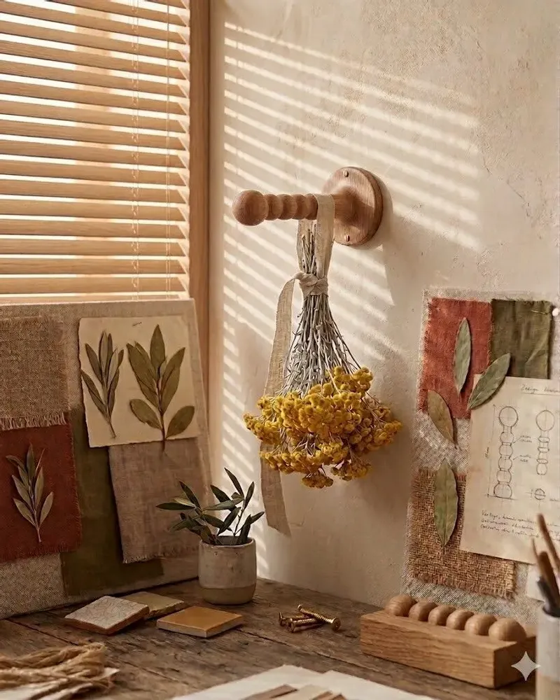Hanging lights - SOLLIÈS - Solid wood portable lamp wall hook – Light oak - MASAME