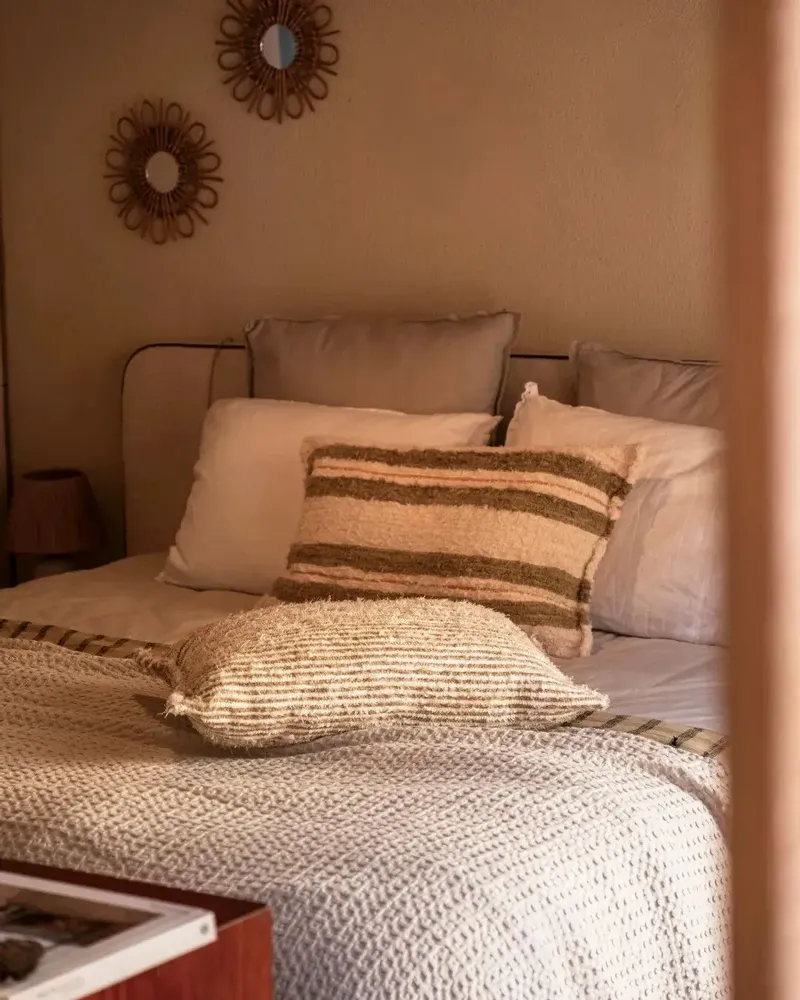 Coussins - TARIFA - Coussin 100% coton Chanvre – Rectangle 60×40 - MASAME