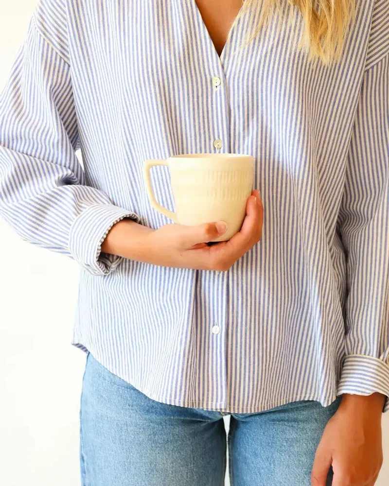 Mugs - GAUDINA - Large stoneware mug – Dune - MASAME