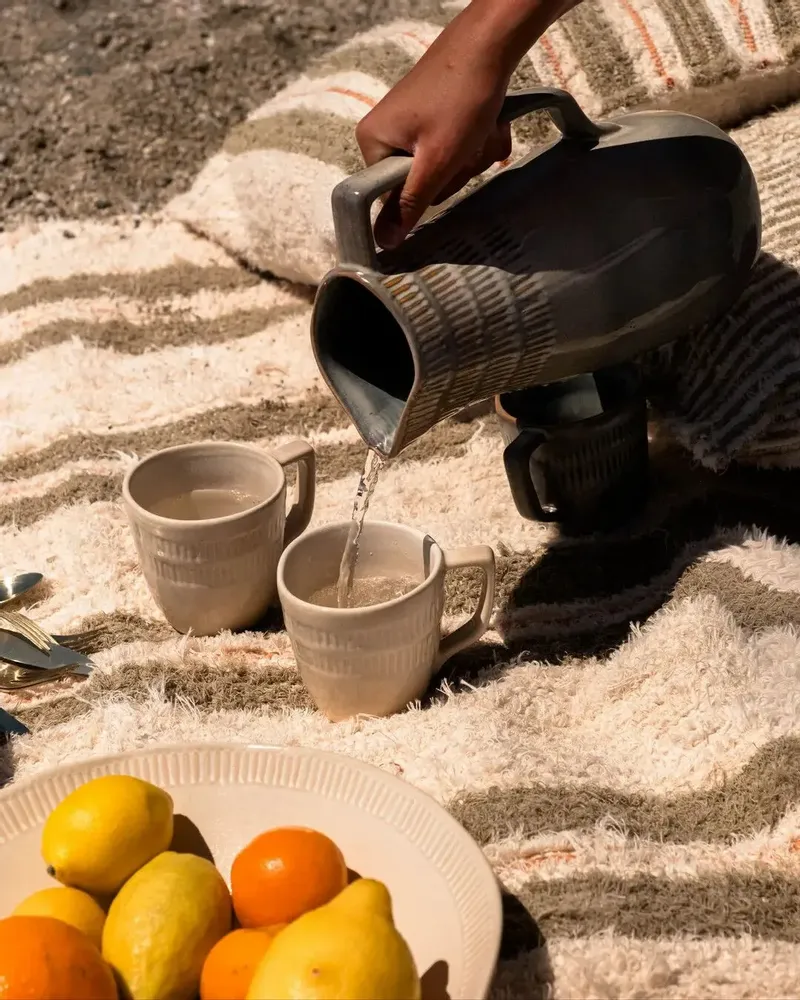 Mugs - GAUDINA - Large stoneware mug – Dune - MASAME