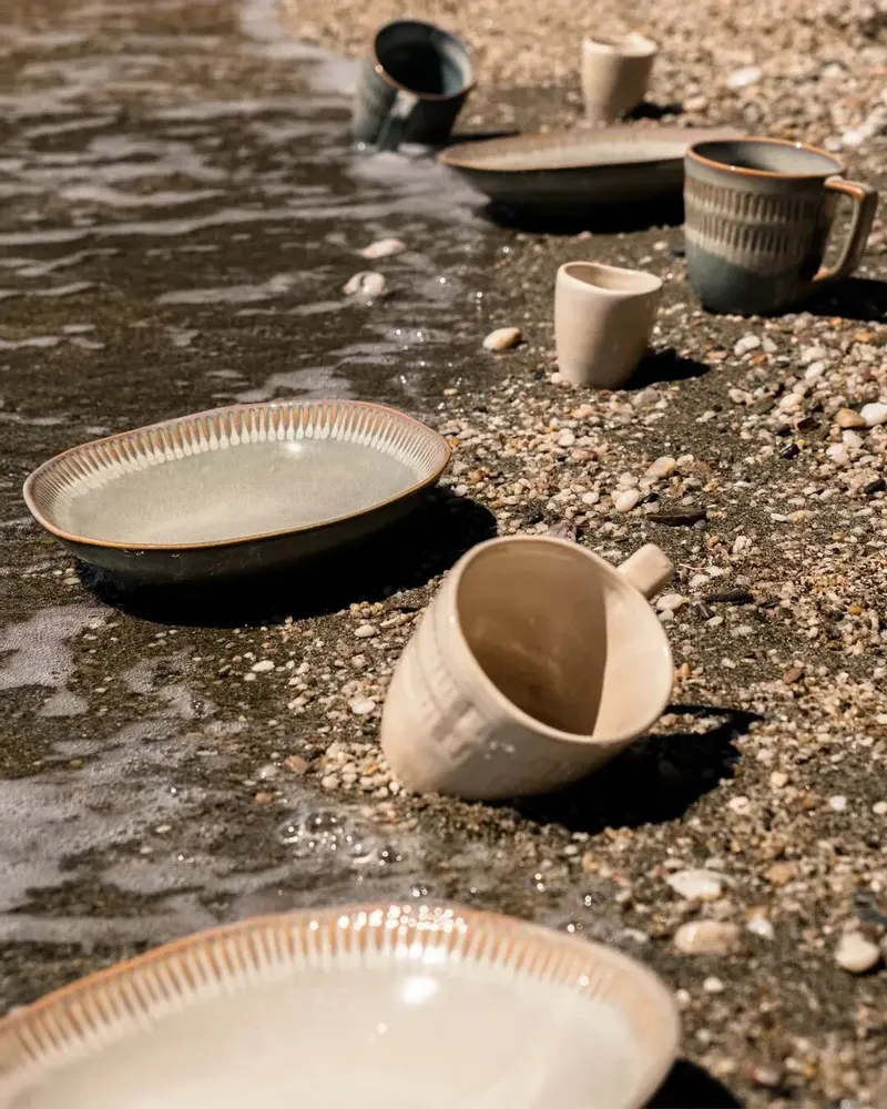 Tasses et mugs - GAUDINA - Grand Mug en Grès – Iode - MASAME