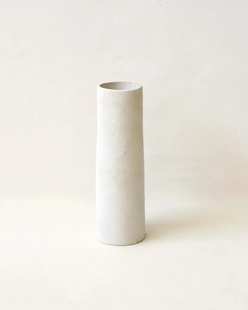 Vases - SORRENTE - Sandy white earthenware vase – S - Ø10 H30 cm - MASAME