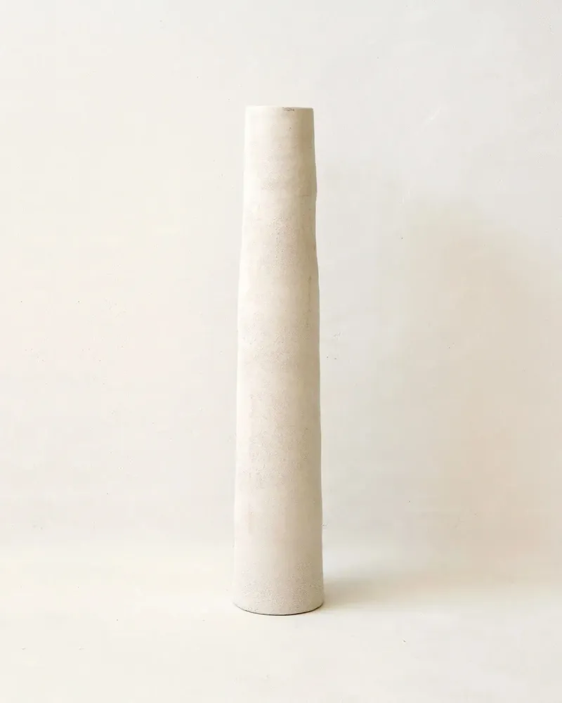 Vases - SORRENTE - Sandy white earthenware vase – S - Ø10 H30 cm - MASAME