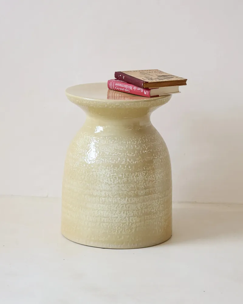 Night tables - CALLA - Ceramic side table – Lin - MASAME
