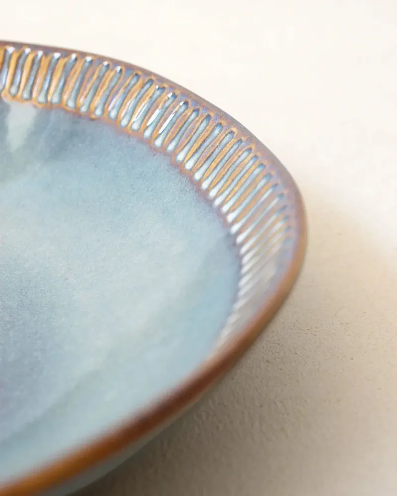 Assiettes au quotidien - GAUDINA - Assiette Creuse en Grès – Iode - MASAME