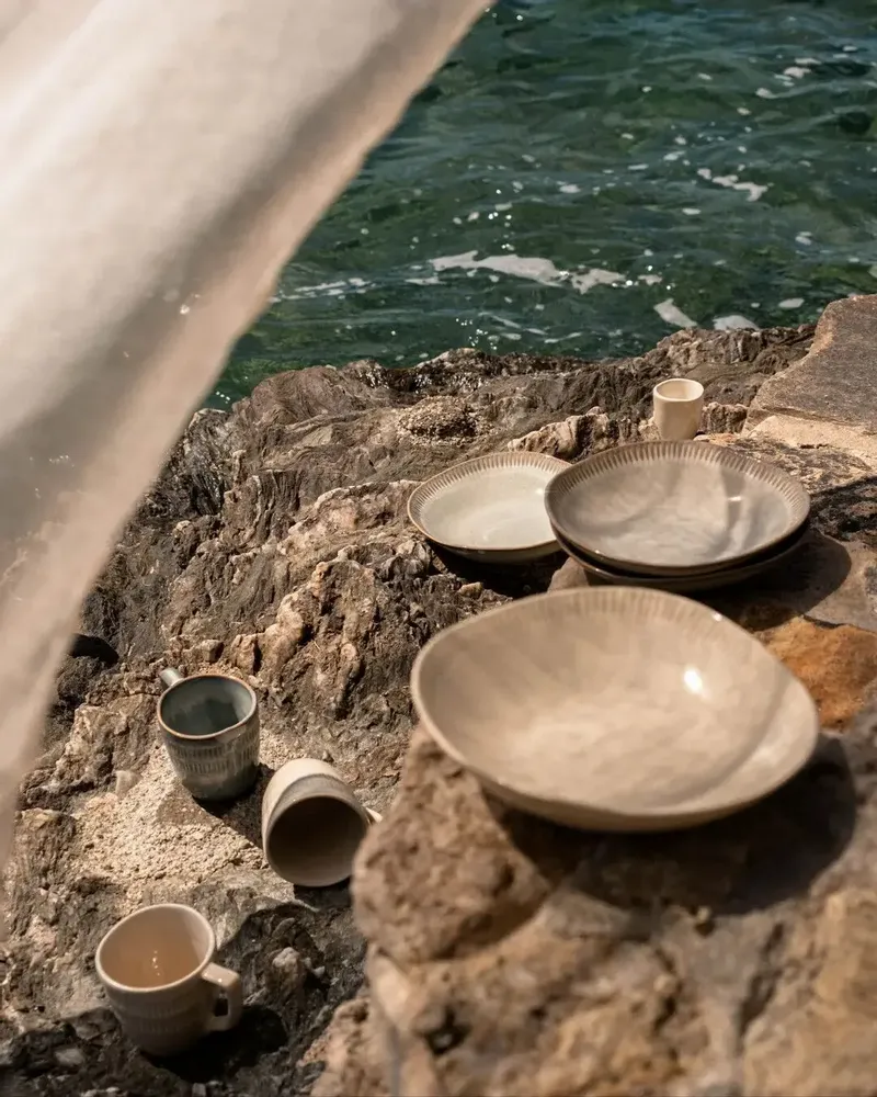 Assiettes au quotidien - GAUDINA - Assiette Creuse en Grès – Dune - MASAME