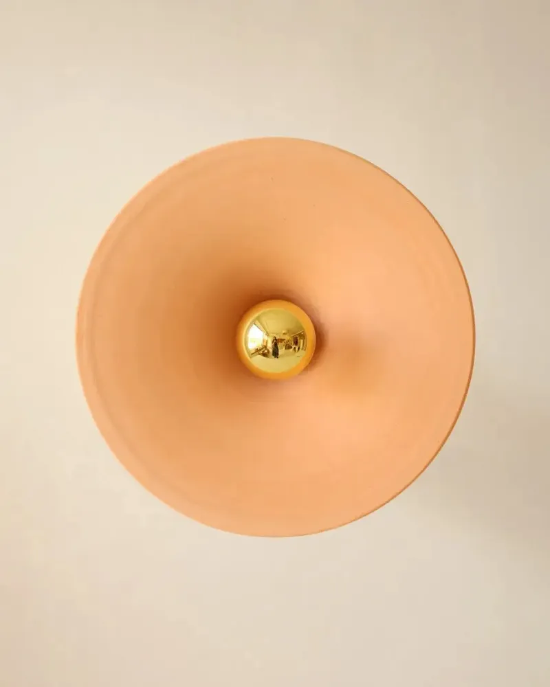 Appliques - Gigaro L - Applique céramique brute Ø30 cm – Terracotta - MASAME