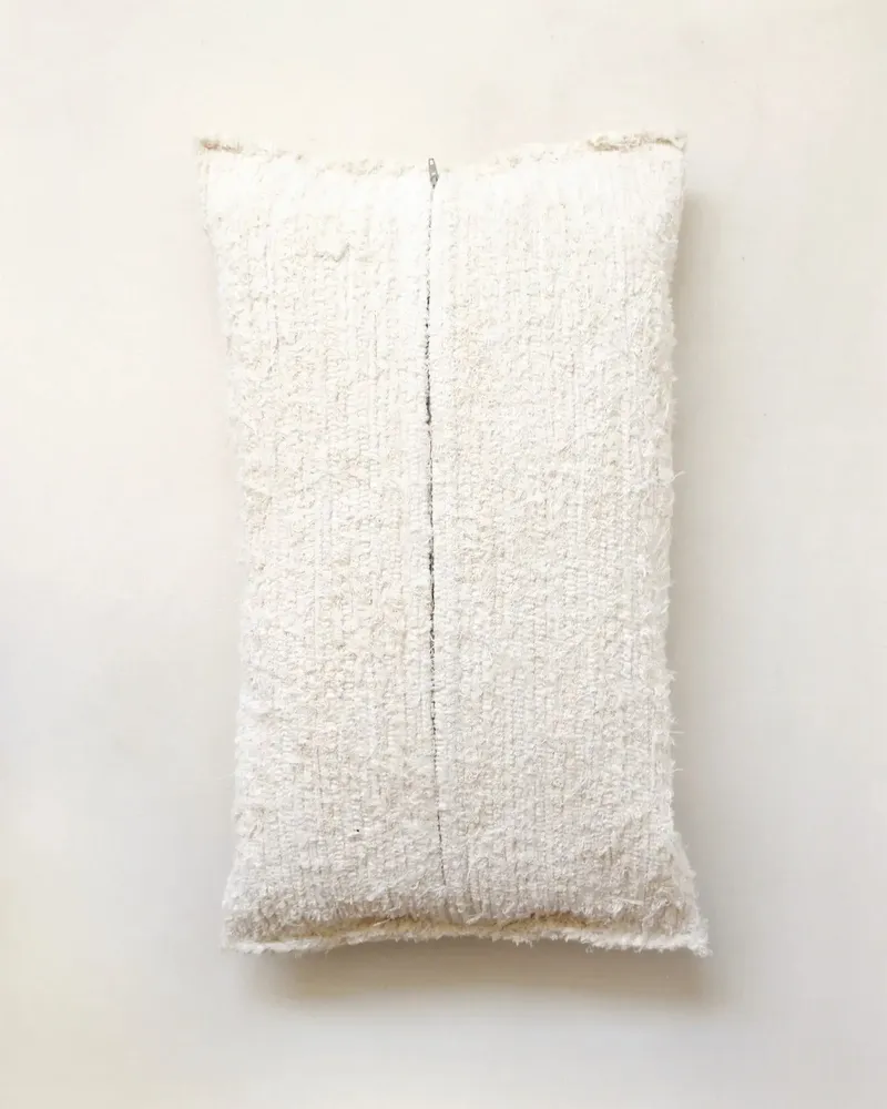 Coussins - GAOU - Coussin Coton Recyclé Blanc – Rectangle 60×40 - MASAME