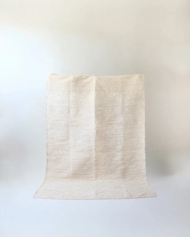Tapis - GAOU - Tapis Coton Recyclé Blanc – 150×200 - MASAME