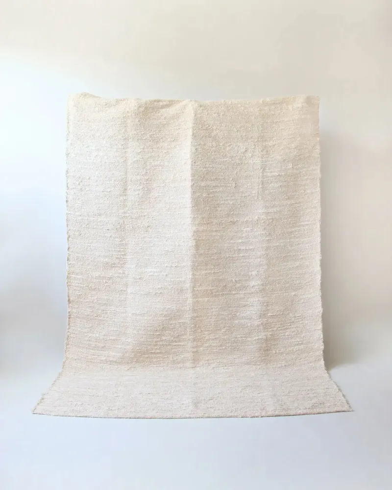 Tapis - GAOU - Tapis Coton Recyclé Blanc – 200×300 - MASAME