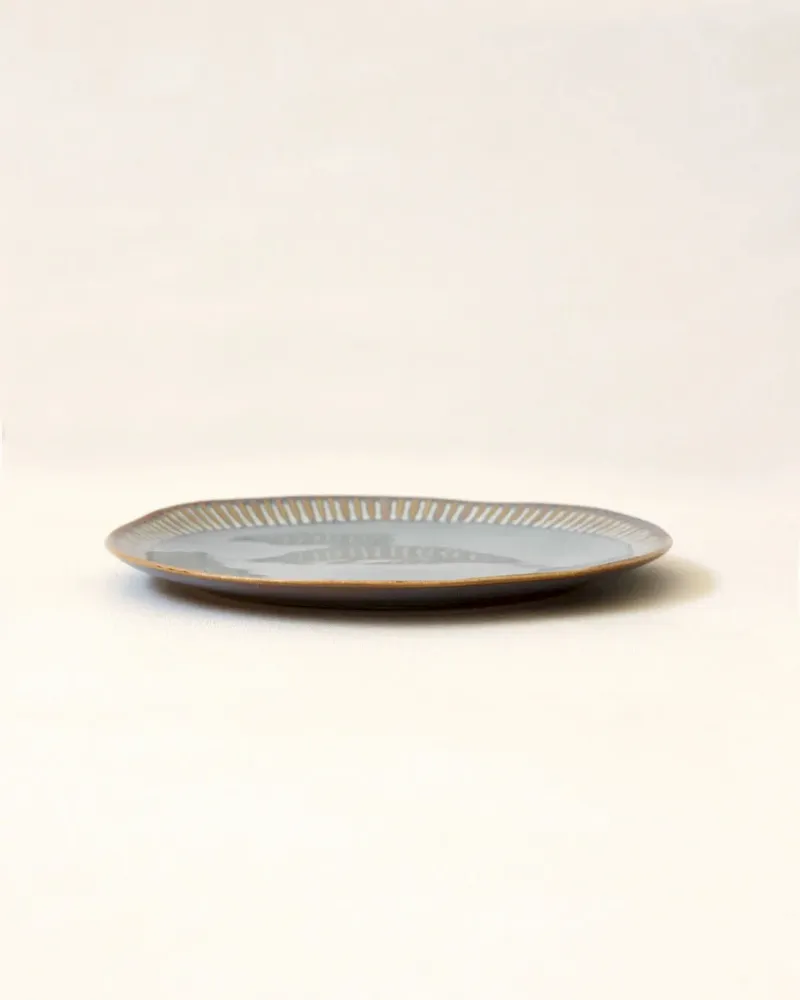 Assiettes au quotidien - GAUDINA - Assiette Dessert en Grès – Iode - MASAME
