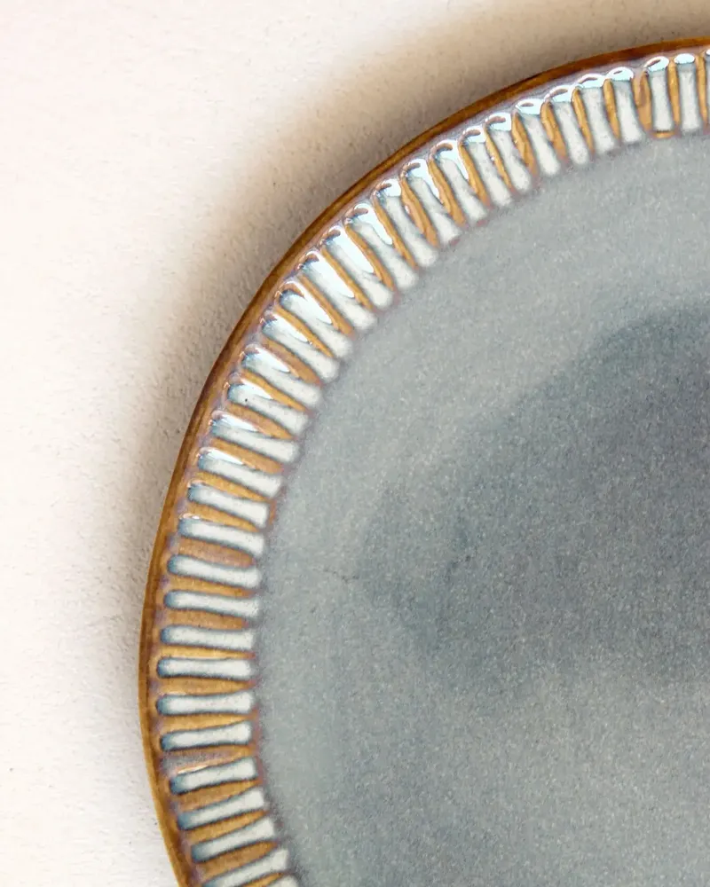 Assiettes au quotidien - GAUDINA - Assiette Dessert en Grès – Iode - MASAME