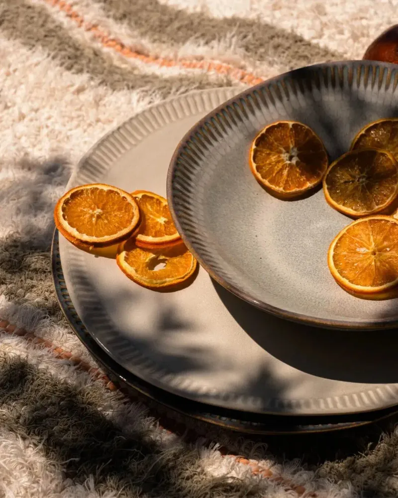 Assiettes au quotidien - GAUDINA - Grande Assiette Ronde en Grès – Dune - MASAME