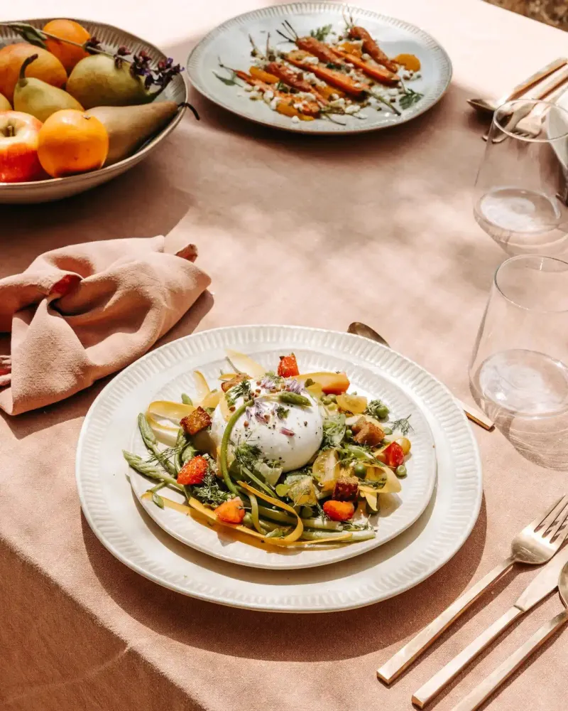 Assiettes au quotidien - GAUDINA - Grande Assiette Ronde en Grès – Dune - MASAME