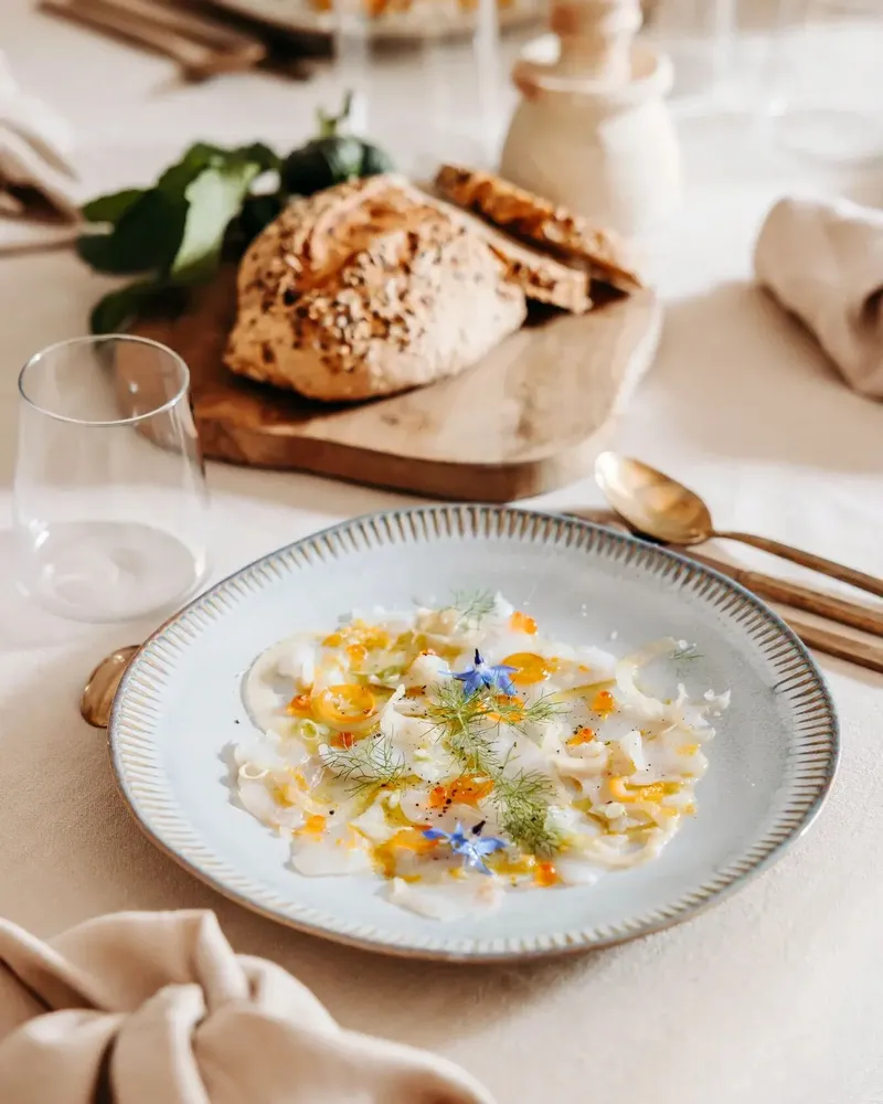 Everyday plates - GAUDINA - Large round stoneware plate – Iode - MASAME